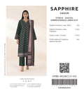 Sapphire Deep Green Embroidered Linen 3-Piece Suit | CL11-102
