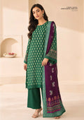 Sapphire Emerald Embroidered Linen 3-Piece Suit | CL11-107