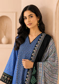 Sapphire Royal Blue Embroidered Linen 3-Piece Suit | CL11-108
