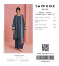 Sapphire Navy Embroidered Linen 3-Piece Suit | CL11-110