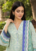 Sapphire Mint Reverie Printed Linen 3-Piece Suit | CL16-151