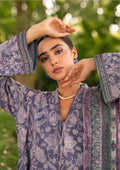 Sapphire Plum Botanica Printed Linen 3-Piece Suit | CL16-156
