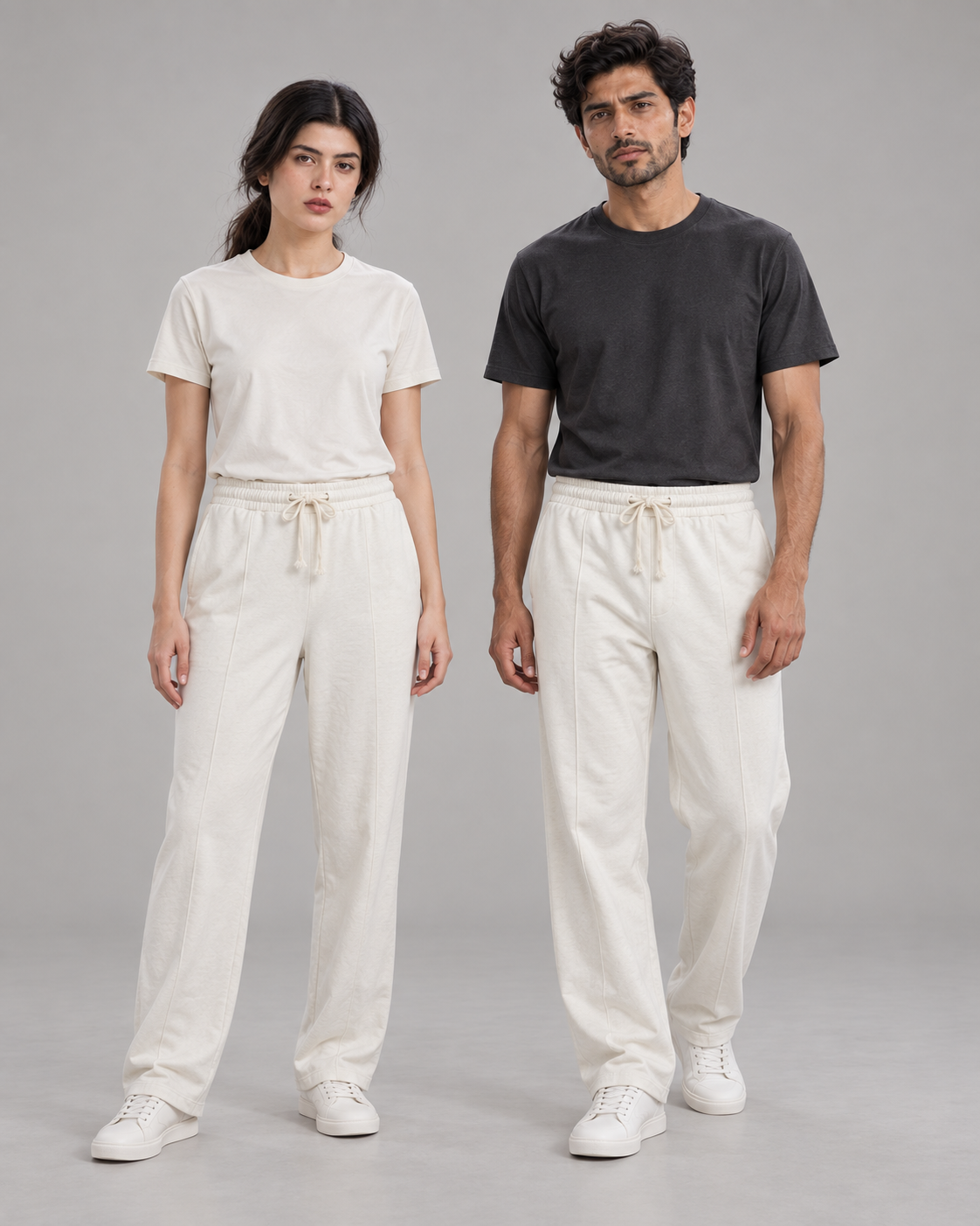 SHADE22 Imported Joggers — Cream
