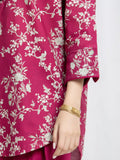 Edenrobe Allure Dark Pink Khaddar 3-Piece Suit | EWU6A3-37083-3P