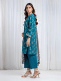 Edenrobe Allure Teal Khaddar 3-Piece Suit | EWU6A3-37071-3P