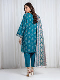 Edenrobe Allure Teal Khaddar 3-Piece Suit | EWU6A3-37071-3P