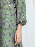 Edenrobe Allure Green Khaddar 3-Piece Suit | EWU6A3-37038-3P