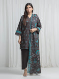 Edenrobe Allure Brown Khaddar 3-Piece Suit | EWU6A3-37035-3P